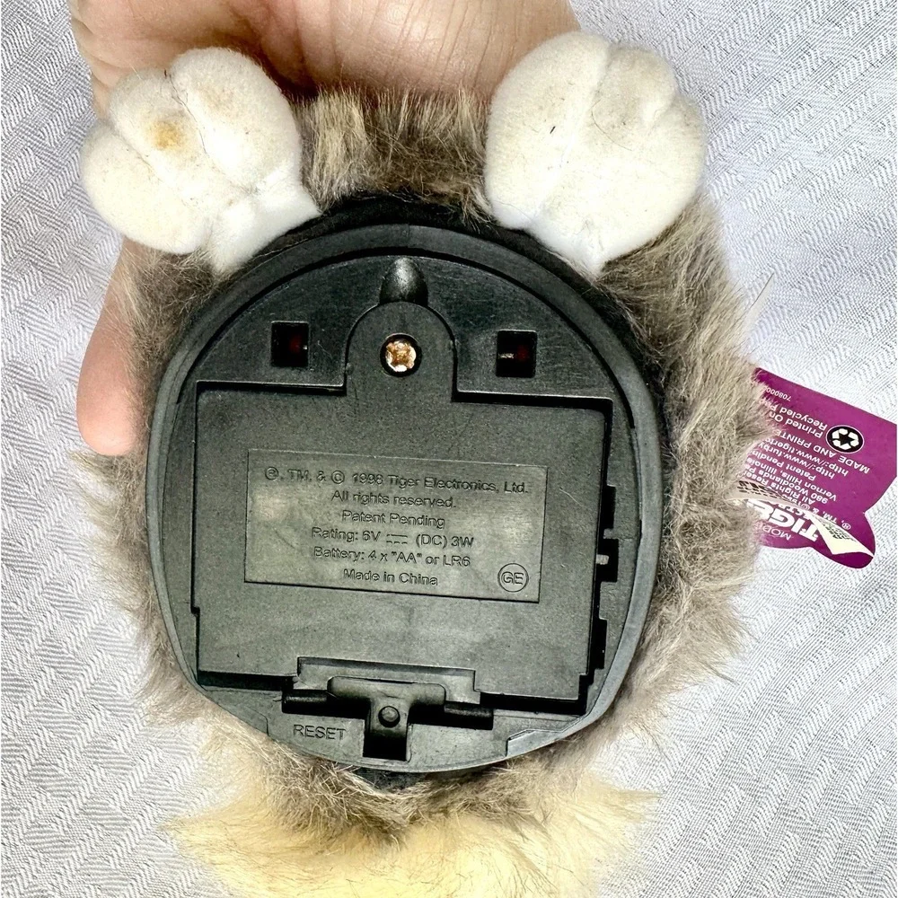 1998 Furby Owl Twins Tiger Electronics Model 70-800 • Tags • As-Is Tested